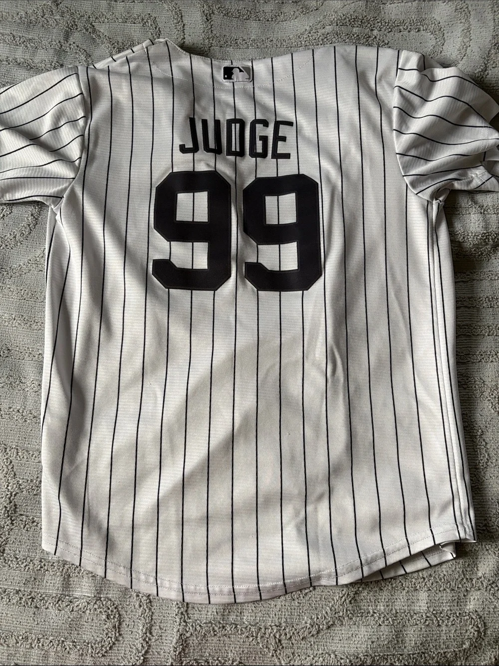 Aaron Judge White and Navy New York Yankees Pinstripe Jersey